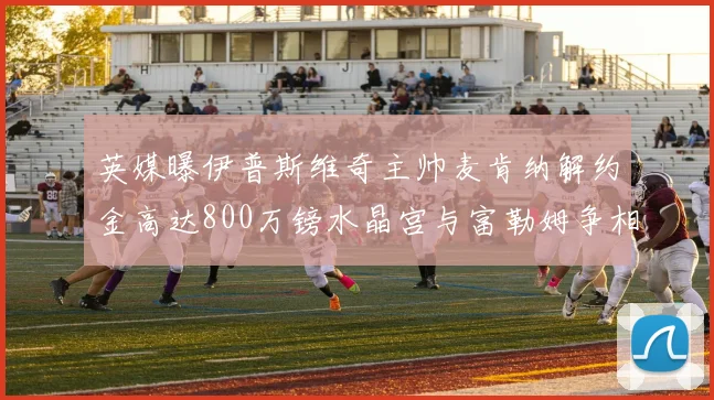 英媒曝伊普斯维奇主帅麦肯纳解约金高达800万镑水晶宫与富勒姆争相追逐